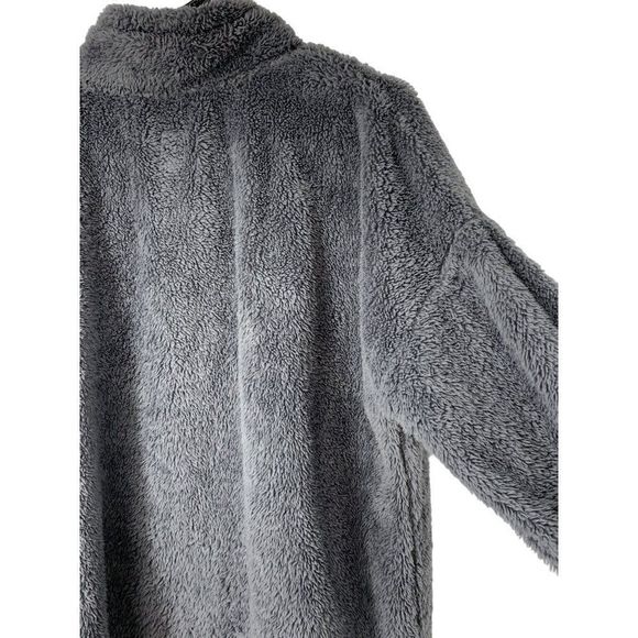 Women’s Jane and Bleecker Cozy Plush Top Size Large Gray Relaxed 5065 Boxy - Picture 5 of 8